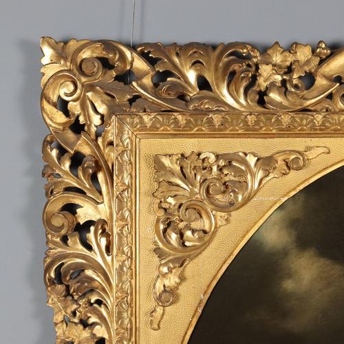 Giulio Aristide Sartorio, Allegory of Hope, Oil on Canvas, Framed For Sale - Image 9 of 16