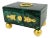 Early 20th Century Antique Malachite, Green & Gilt Metal Table Box! For Sale