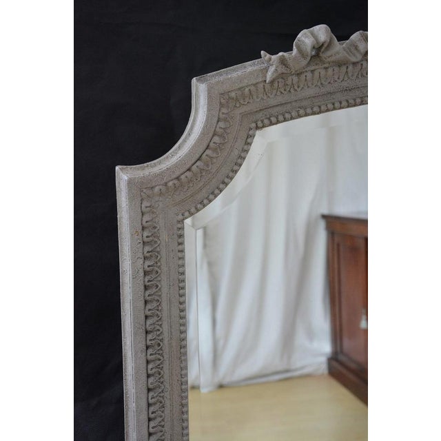 Rococo Antique French Painted Wall Mirror, 1900 For Sale - Image 3 of 12
