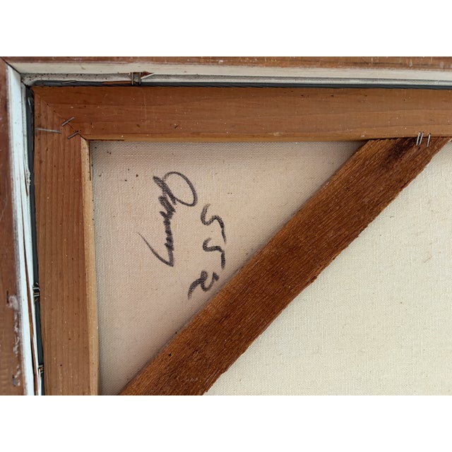 Lee Reynolds Iconic 1970s Floral on Canvas, Double Signed “Reynolds” Aka Less Reynolds, Kitsch Painter For Sale - Image 4 of 8