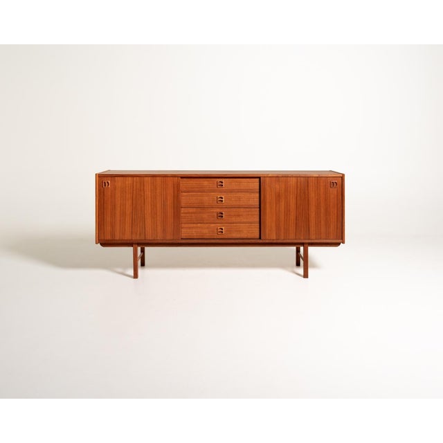 Scandinavian Teak Model Korsör Sideboard, 1960s For Sale - Image 12 of 12