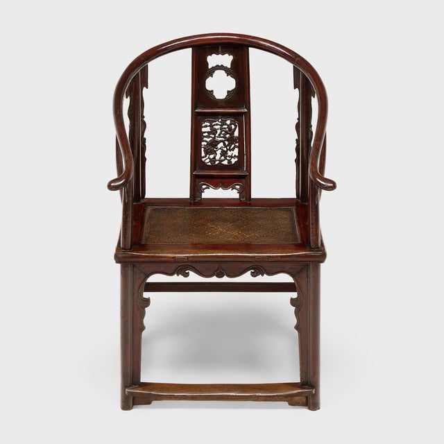 Chinese Lacquered Roundback Chair, C. 1850 For Sale - Image 4 of 7