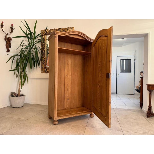 Gründerzeit Style 1-Door Farmhouse Cupboard in Wood For Sale - Image 3 of 11