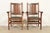 Mission Gustav Stickley Harvey Ellis Antique Mission Oak Arts & Crafts Armchairs, Pair For Sale - Image 3 of 13