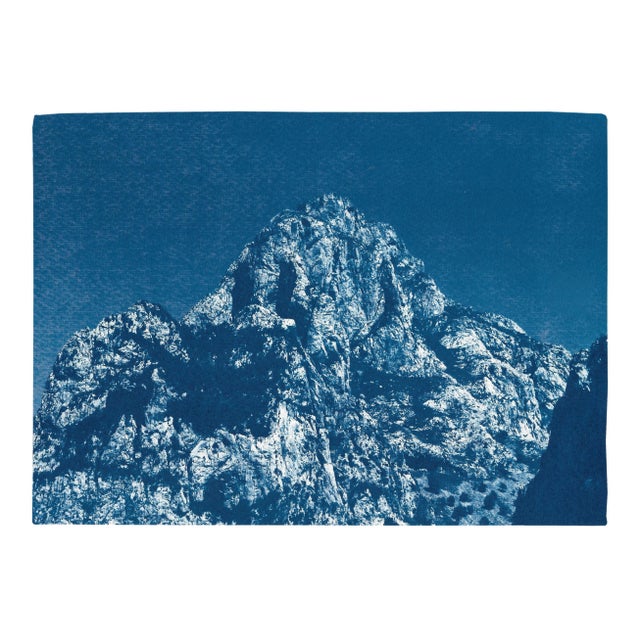 "Yosemite Blue Mountain" Geological Cyanotype on Watercolor Paper by Kind of Cyan For Sale