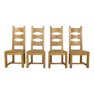Brutalist Dining Chairs, 1970s, Set of 4 For Sale