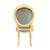 French Louis XVI Style Dining Chairs and Armchairs in Faded Teal Floral Upholstery, 1950s, Set of 8 For Sale - Image 6 of 11