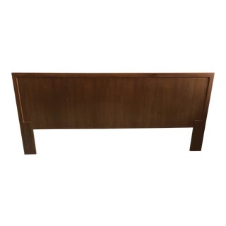 Vintage Danish Teak King Sized Headboard For Sale