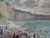 Jean-Jacques René, Beach and Cliffs at Fécamp, Oil on Canvas For Sale - Image 3 of 8