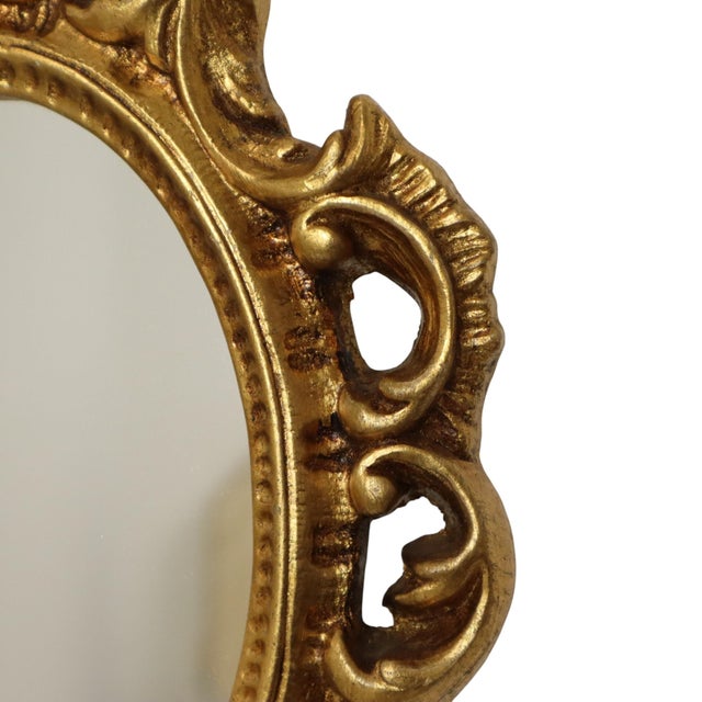 Small French Crested Mirror with Gold Leaf Gilt For Sale - Image 4 of 18