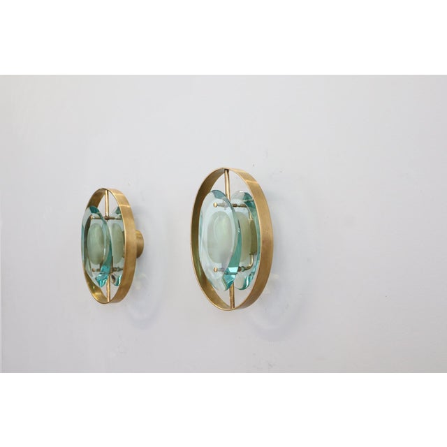 Metal Model 2240 Wall Lights by Max Ingrand for Fontana Arte, 1959, Set of 2 For Sale - Image 7 of 17
