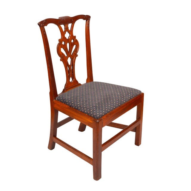 American Chippendale Walnut Side Chairs - a Pair For Sale In Boston - Image 6 of 12