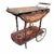 Mid 20th Century Vintage Italian Marquetry Two Tier Drop-Leaf Dessert/Bar Cart Trolley For Sale - Image 5 of 12