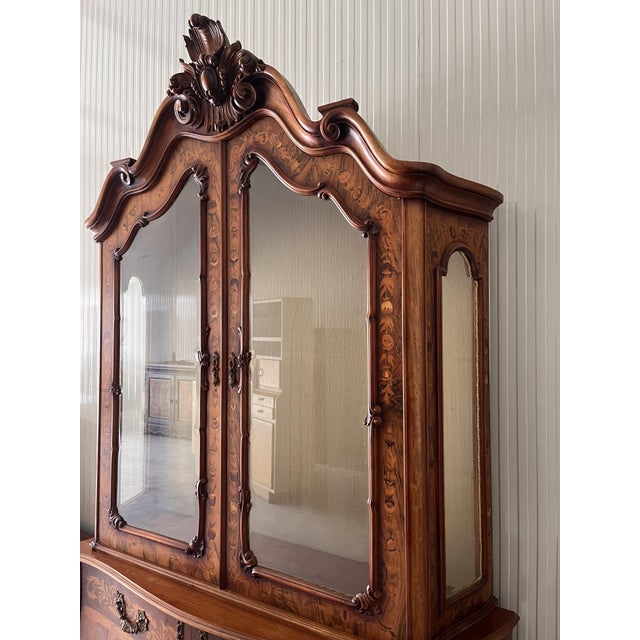 Louis XV Display Cabinet with Glass Doors, 1900s For Sale - Image 11 of 12