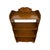 Wood Vintage 4-Tier Solid Wood Bookshelf – Antique Style Scalloped Bookcase and Display Shelf For Sale - Image 7 of 7