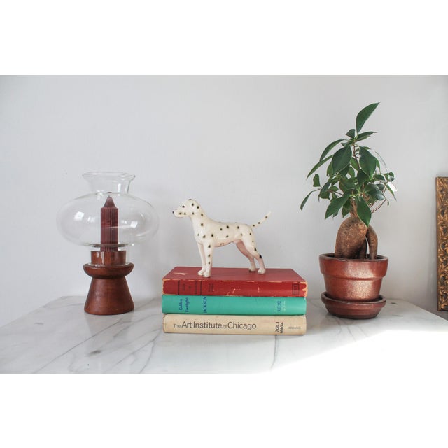 1980's Lefton ceramic Dalmatian figurine. Made in Korea. Minor age wear. No chips or cracks.