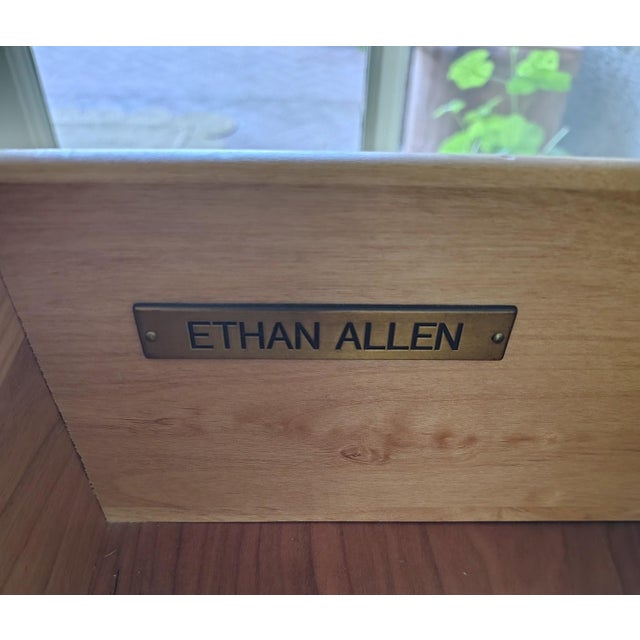 Ethan Allen Hand Painted Chest of Drawers For Sale - Image 10 of 11