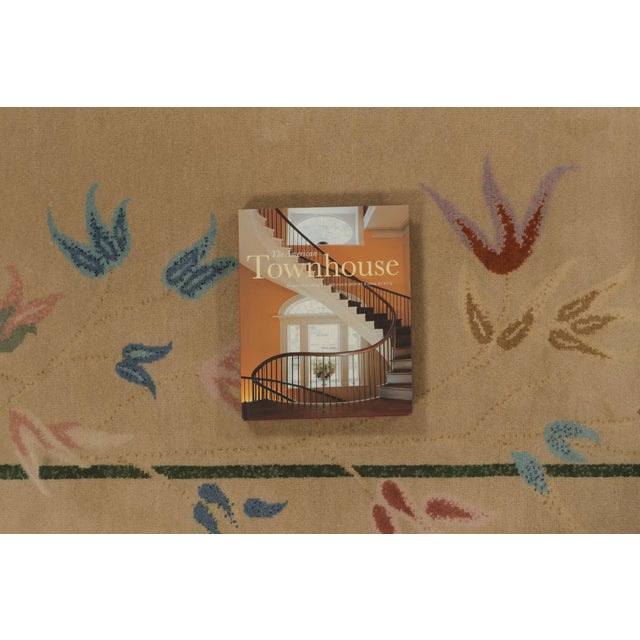 Rug & Kilim’s Extra-Long Chinese Art Deco-Style Custom Runner, Beige With Floral For Sale - Image 10 of 10