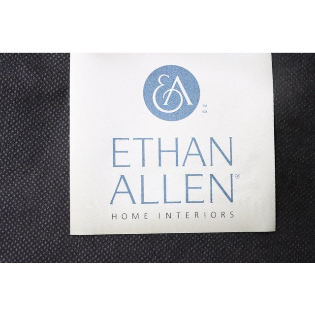 Wood Ethan Allen Toile Lolling Chair For Sale - Image 7 of 10