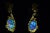 Contemporary 1960s The Stella: Arthur King Ear Pendants Set with Opal and Diamonds and Fancy Colored Diamonds, 2 Pieces For Sale - Image 3 of 6