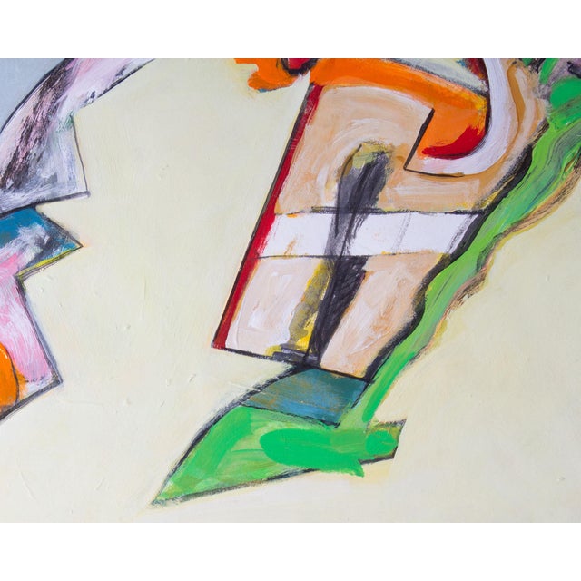 Abstract Acrylic on Paper Painting by James L. Bruch For Sale - Image 4 of 8