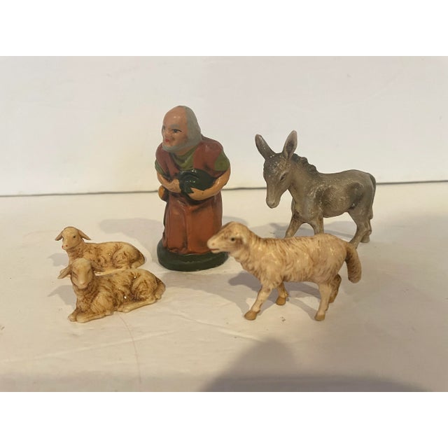 Wood Nativity Set Wood Stable - Made in Germany- 13 Pieces For Sale - Image 7 of 11