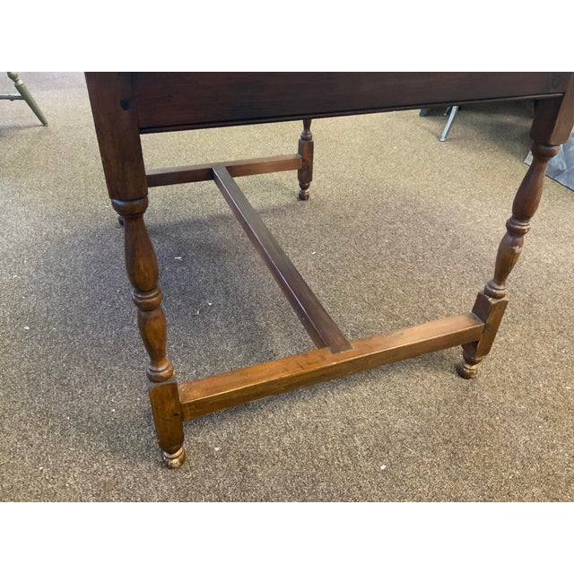 Late 20th Century Replica of Early American Tavern Table For Sale - Image 10 of 13