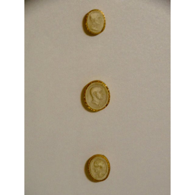 1820's Framed Genuine Antique Grand Tour Intaglios, Set of 2 For Sale - Image 10 of 12