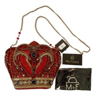 Mary Frances Crimson Queen Handbag For Sale