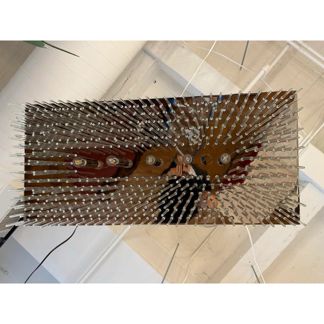 William Sonoma Metropolitan Linear Glass Rod Chandelier For Sale In San Francisco - Image 6 of 12