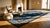 Majestic Navy Blue Color With Great Floral Design Chinese Art Deco Rug For Sale - Image 13 of 15