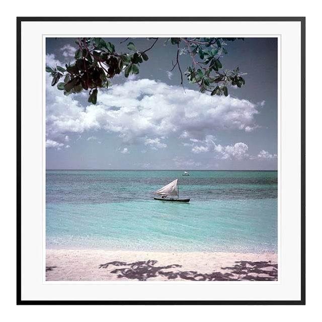 Toni Frissell 'Jamaica Sailing' Archival Pigment Print Framed in Black For Sale