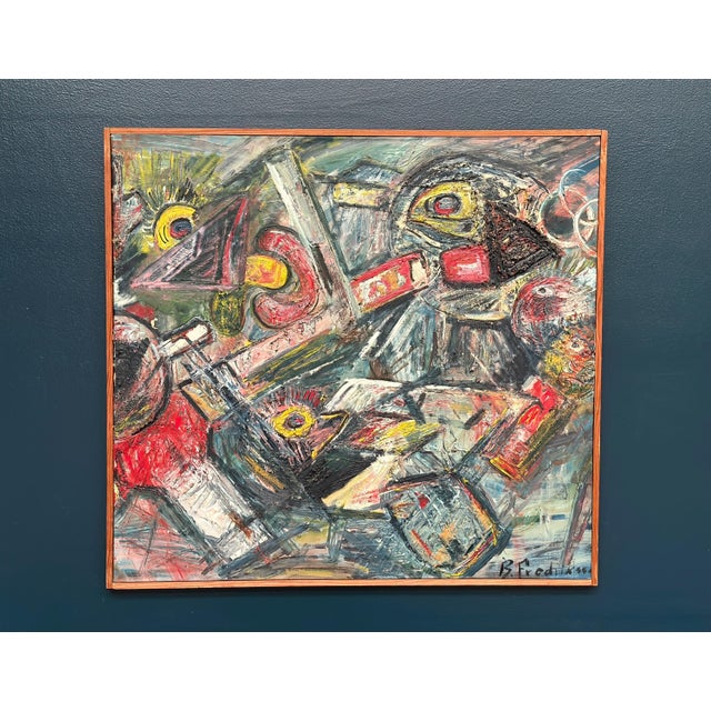 Bengt Fredriksson, Composition, 1960s, Oil on Canvas For Sale - Image 17 of 18