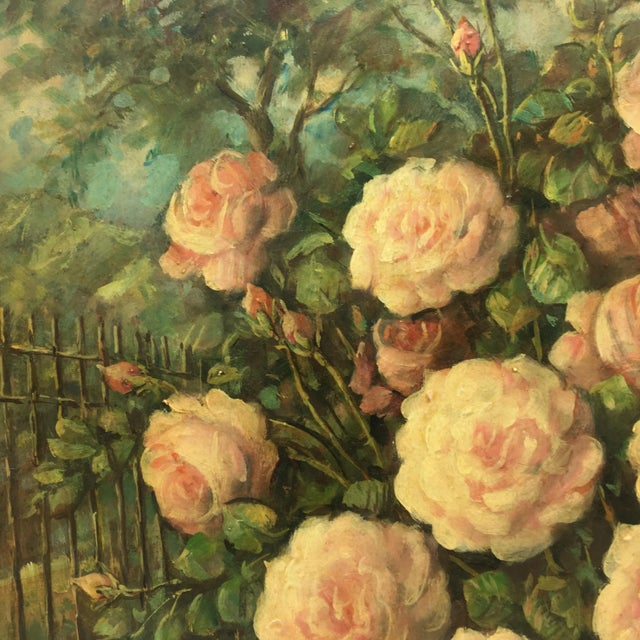 Still Life of Flowers, Italian School, Italy, Oil on Canvas, Framed For Sale - Image 4 of 7