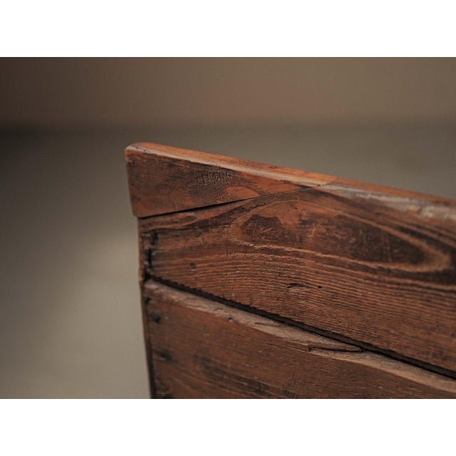 Antique French Primitive Farm Bench, 1800s For Sale - Image 14 of 17