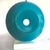 Wood Postmodern Sculptural Saturated Turquoise Table Lamps - A Pair For Sale - Image 7 of 14