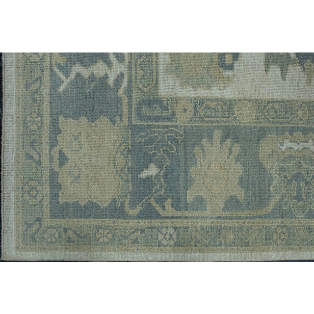 Turkish Oushak Rug 10'1" x 13'10" #18606 For Sale - Image 4 of 8
