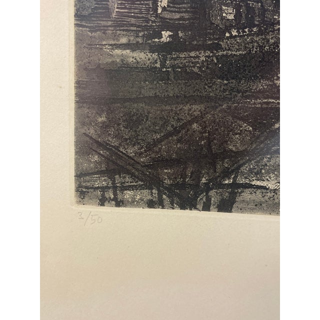 Late 20th Century Signed Limited Edition Harbor Boats Art. For Sale - Image 10 of 10
