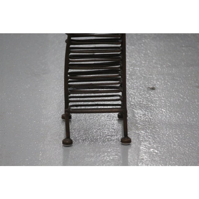 Wrought Iron CD Holder, 1990s For Sale - Image 6 of 9