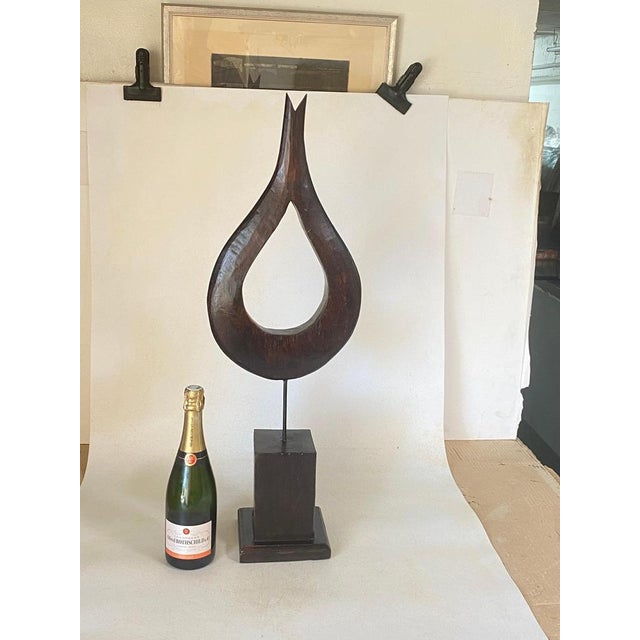 Large Modern Abstract Wood Sculpture For Sale - Image 15 of 17
