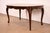 Brown Baker Furniture Style French Provincial Louis XV Carved Cherry Wood Extension Dining Table | Newly Refinished For Sale - Image 8 of 17