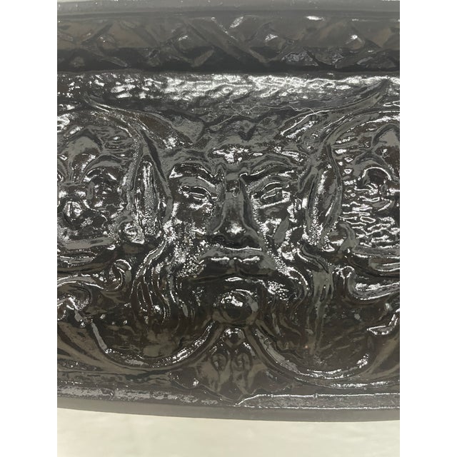 Late 18th Century Late 19th Century 24.5" W X 30"h With 3" Flair Fleur De Lys Decorative Fireplace Surround For Sale - Image 5 of 5