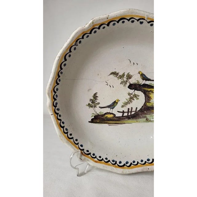 18th Century Earthenware Salad Bowl from Nevers, France For Sale - Image 3 of 7