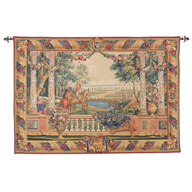 A late 17th Century style tapestry, inspired from the series of 'Les Maisons Royales' which were originally woven at the...