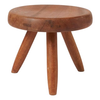 A Rare Low Stool by Charlotte Perriand For Sale