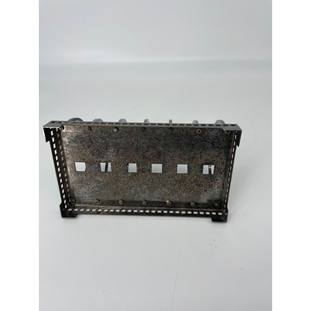 Metal Art Deco Style Metallic Letter Holder For Sale - Image 7 of 7