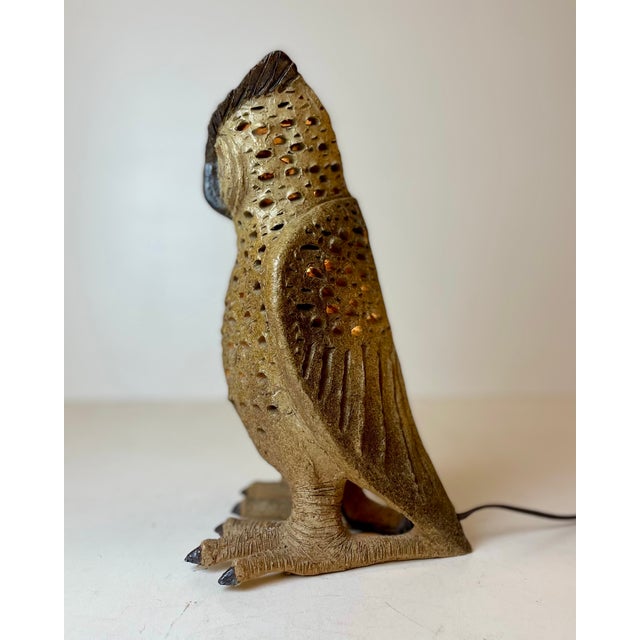 Ceramic Ceramic Owl Table Lamp, 1960s For Sale - Image 7 of 18