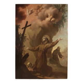 Unknown, Ecstasy of Saint Francis of Assisi, 1730, Oil on Canvas For Sale