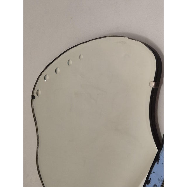 Blue Cristal Art Butterfly-Shaped Mirror, 1950s For Sale - Image 8 of 18
