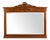 Art Deco Mirror in Oak with Carved Decorations and Facet Cut Mirror, 1930s For Sale